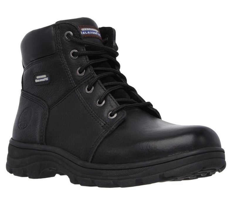 Skechers Relaxed Fit: Workshire - Condor - Mens Work Boots Black [AU-MU9354]